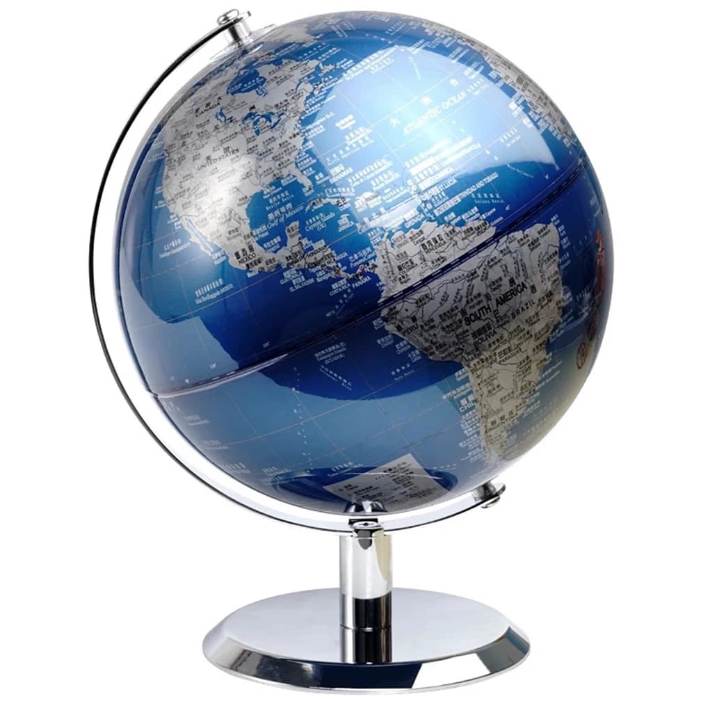 Globe de carte du monde d'apprentissage moderne, décor de bureau, géographie, éducation des enfants,