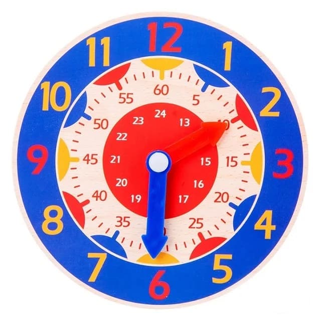 Jouets Montessori pour bébé, horloge en bois, heure, Minute, seconde, temps de Cognition, apprentiss