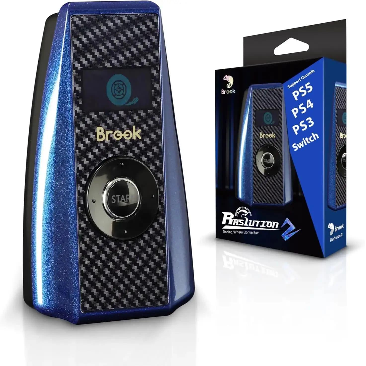 Brook Ras1ution 2 - Convertisseur de roue de course pour jeux de course sur les consoles sorcières o
