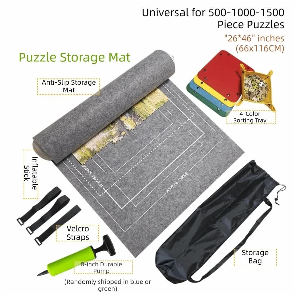 Ensemble de tapis de rangement pour Puzzle enroulable, antidérapant, 1500/2000/3000 pièces, gardien 