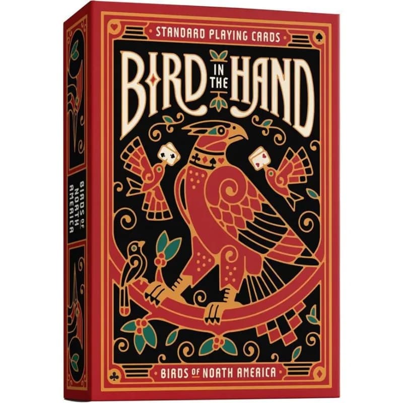 Cartes à jouer sur le thème des oiseaux dans la main, 54 pièces, jeu d'art, illustrations d'oiseaux 