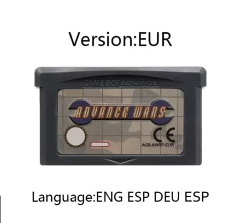 Pack de cartouches de jeu GBA Kir by Pokemon Ad vance Wars Jeux rétro classiques pour Game Boy Advan