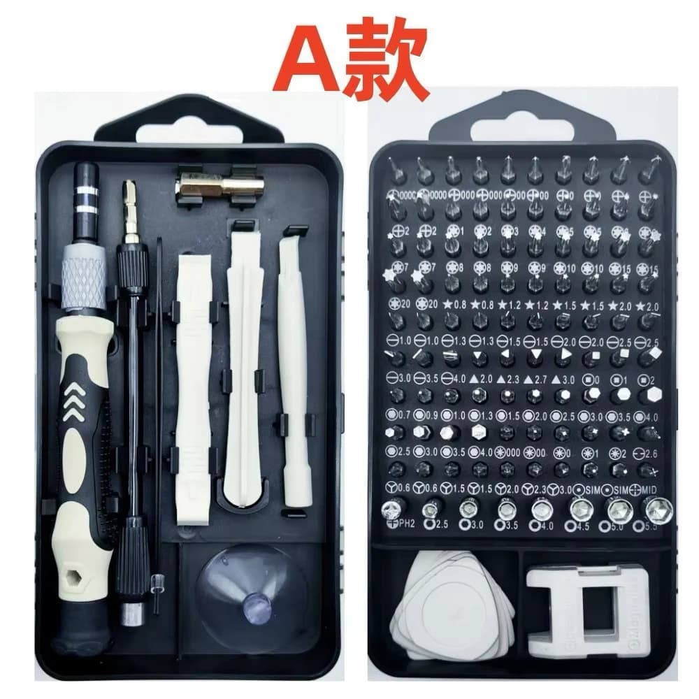 Jeu de tournevis de précision magnétique 115 en 1, outils de réparation électronique, tournevis prof