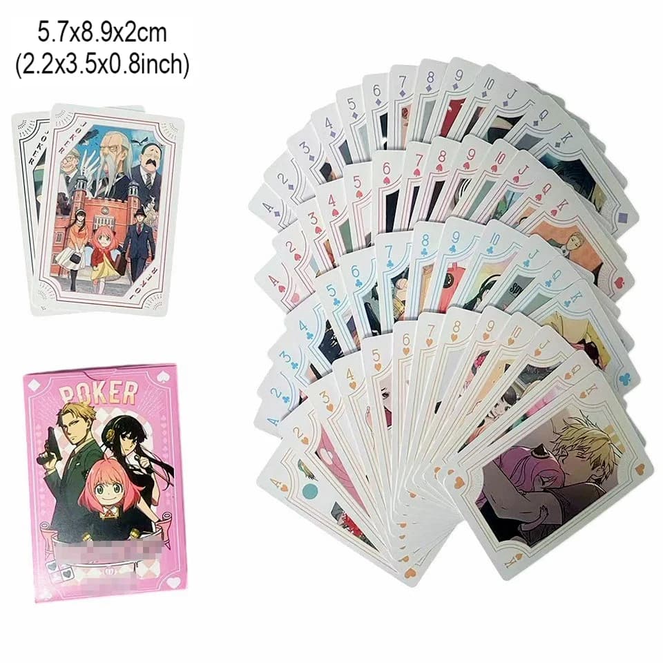Spy x Famille cartes à jouer Poker jeux de société Anime Anya enfant enfants jouets enfants jouet je