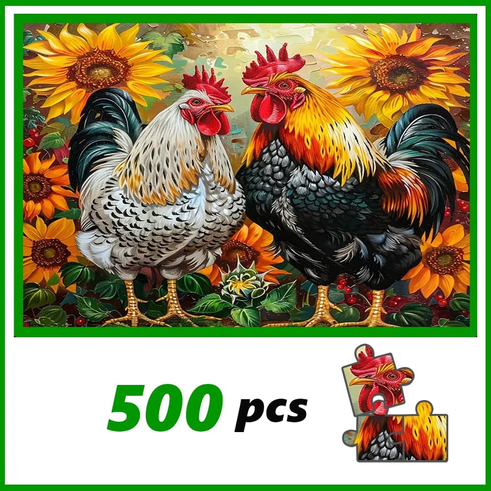 Un puzzle de haute qualité de 500/1000 pièces, parfait pour les adultes, est un jeu familial amusant