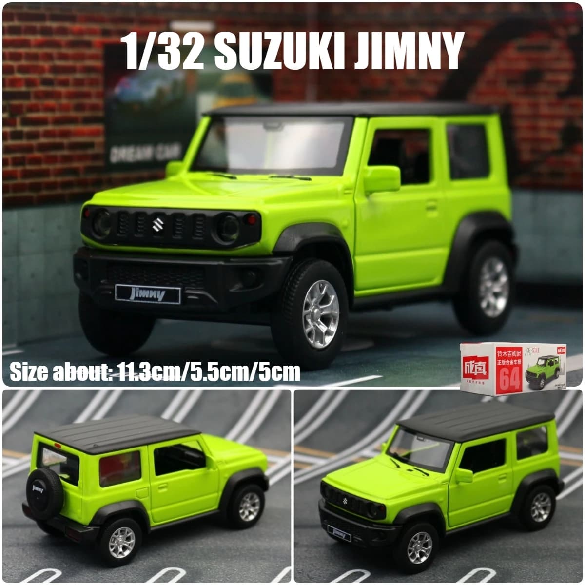 SUZUKI Jimny – modèle de voiture jouet pour enfants, en métal moulé sous pression, Miniature SUV, vé