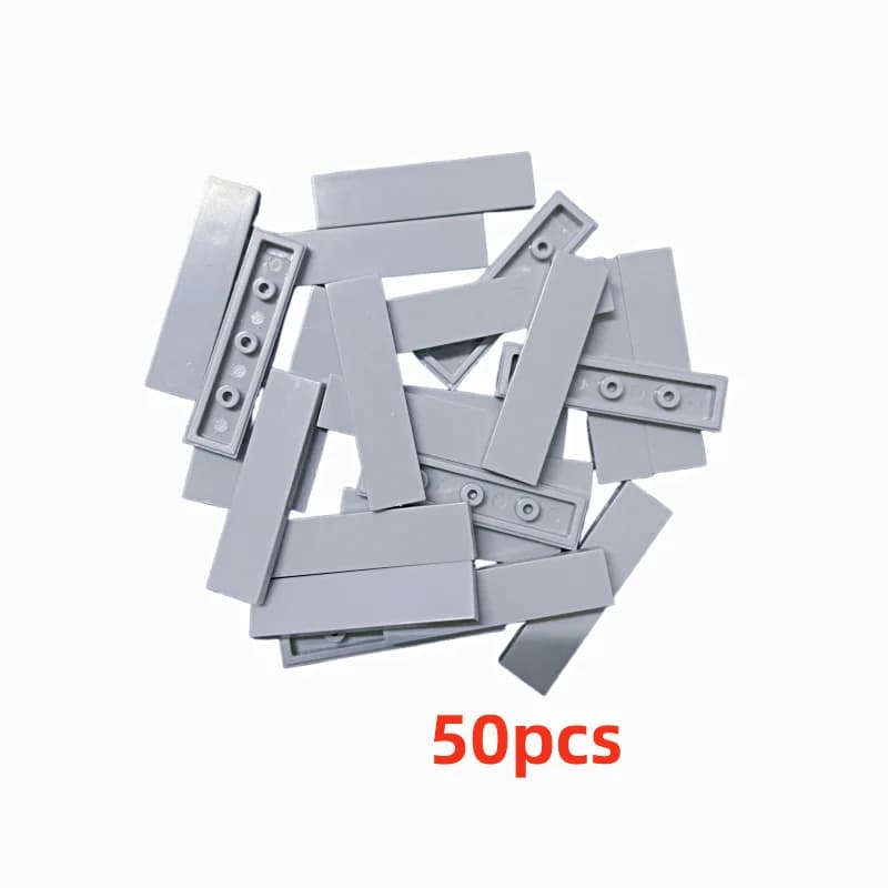 Blocs de Construction plats à paroi basse, 50 pièces, compatibles pour ferme, blocs de Construction 