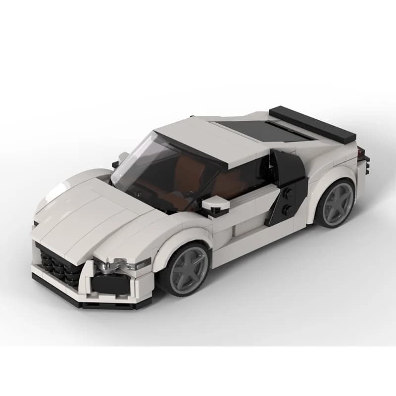 348 pièces MOC bloc de Construction modèle voiture R8 MOD 8 large cadeau de noël pour garçons adulte