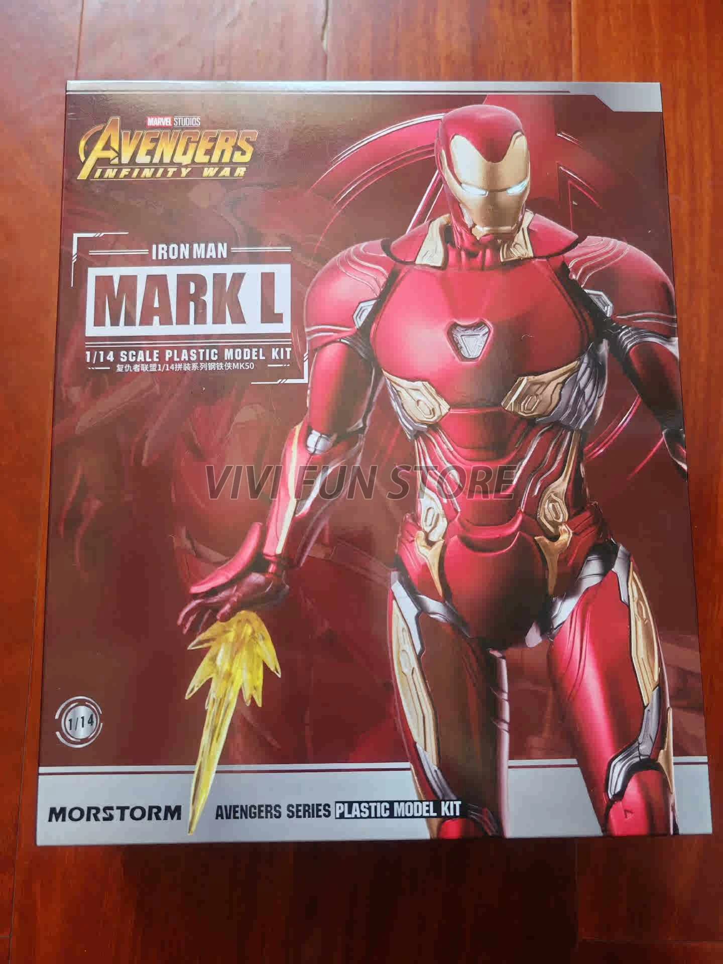 En stock – Nouveauté MORSTORM Iron Man Mark 85 Mark 50 – Modèle à assembler – Jouet de collection – 
