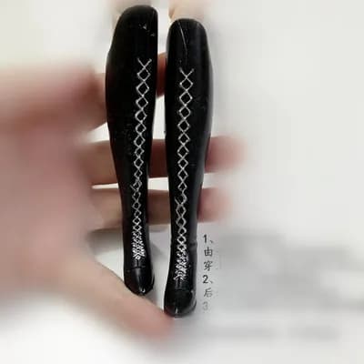 Têtes de poupée originales à visage Rare, cheveux doux colorés, pièces de poupée, reine rouge, roi A