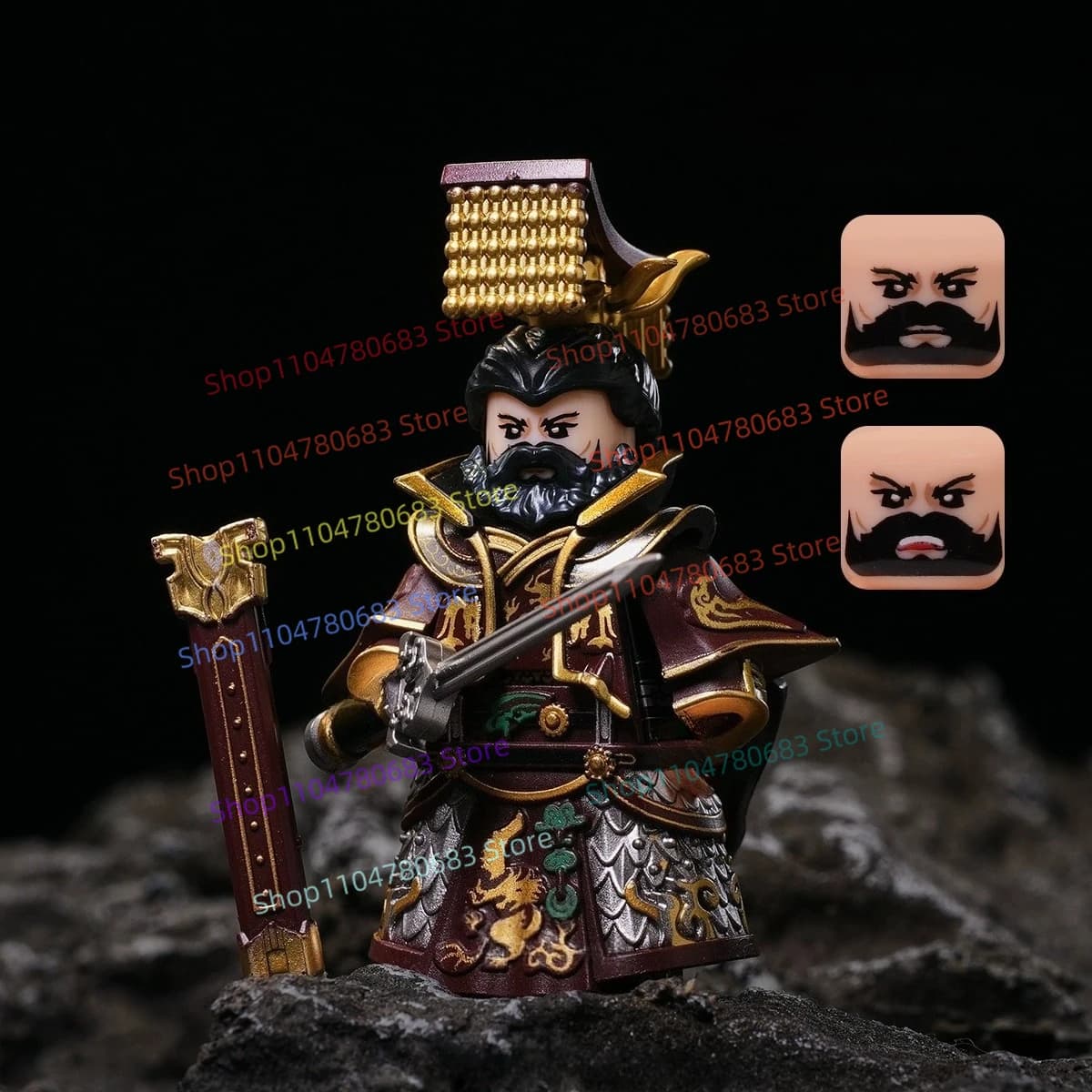 MOC nouvelle Mini Figurine: Guan Yu, trois royaumes cinq généraux de tigre jouet cadeau de vacances 