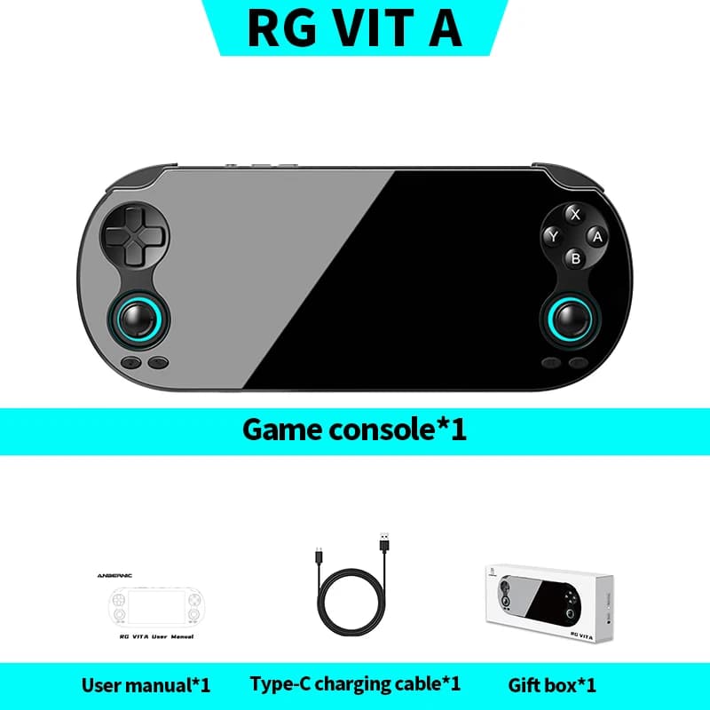 Console de jeu portable RG VITA / RGVITA Pro, écran tactile IPS 5,46'', batterie 5000 mAh, lecteur d