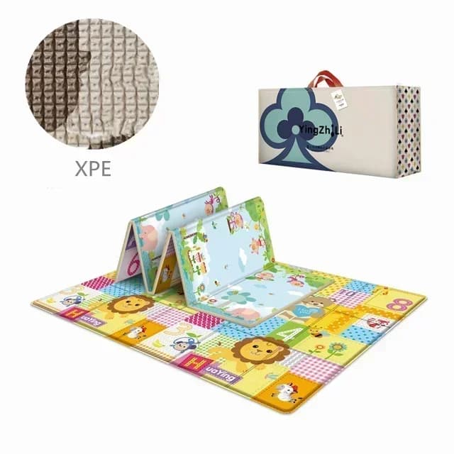 Polymère de jeu XPE pliable pour bébé, puzzle épais, tapis jouet pour enfants, cadeaux pour enfants,