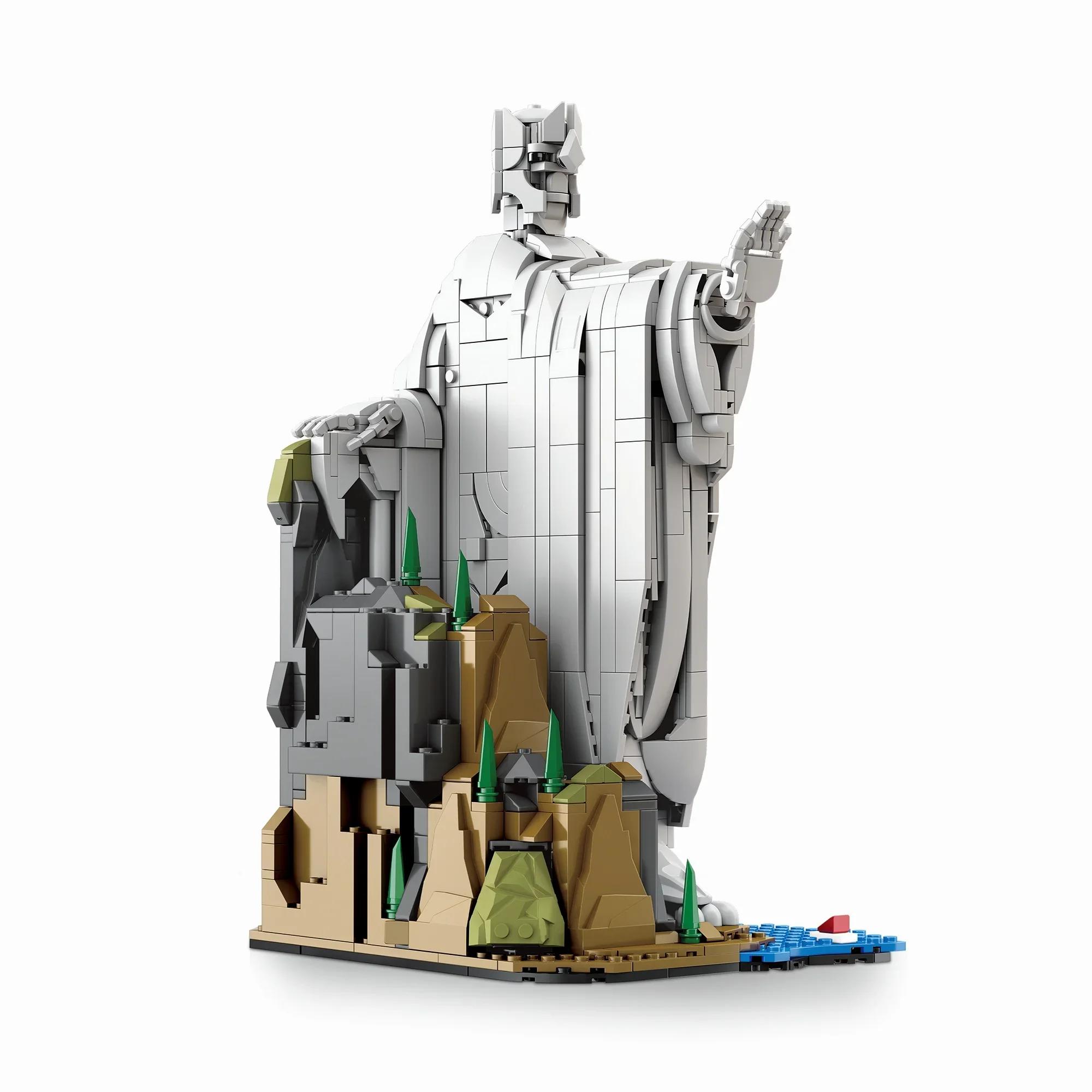 2 en 1 Créativité : Blocs de construction du Roi Magicien, Décoration de bureau, Porte-livres Gauche