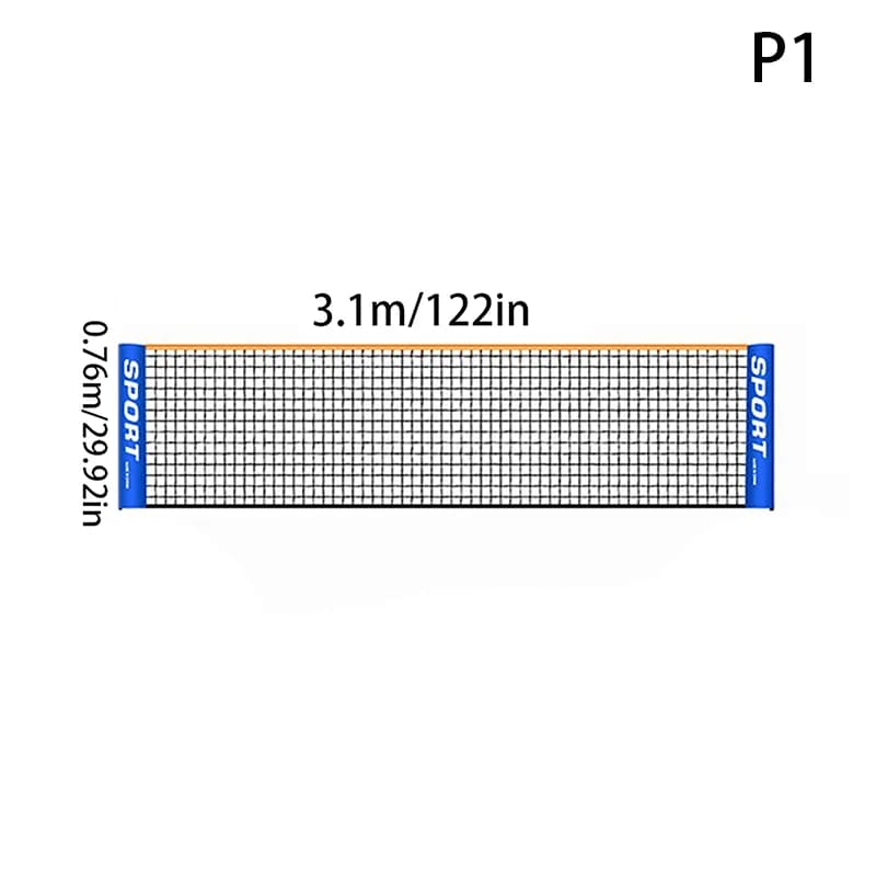 Nouvelle filet de badminton/volley-ball professionnel 3.1/4.1/5.1/6.1m pour entraînement sportif, in