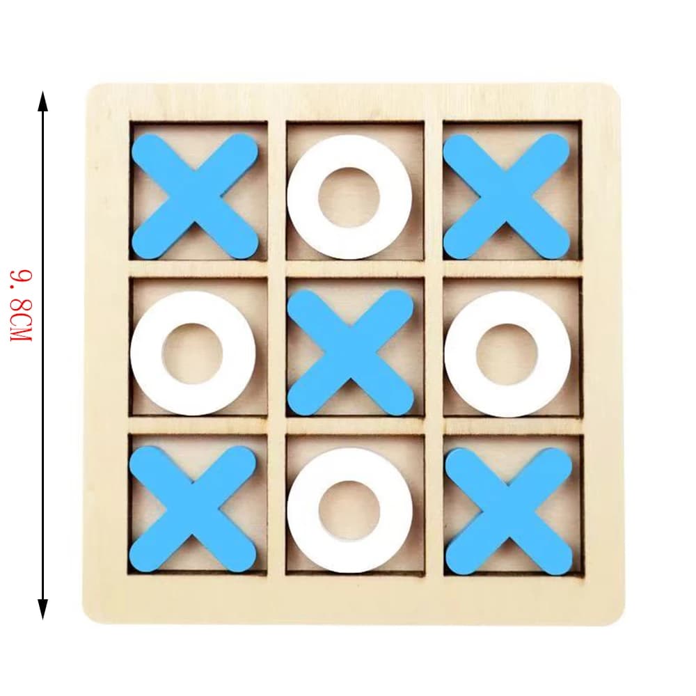 Jeu en bois XO Tic Tac Toe, Mini échiquier, Puzzle d'interaction, formation, jouets éducatifs Montes