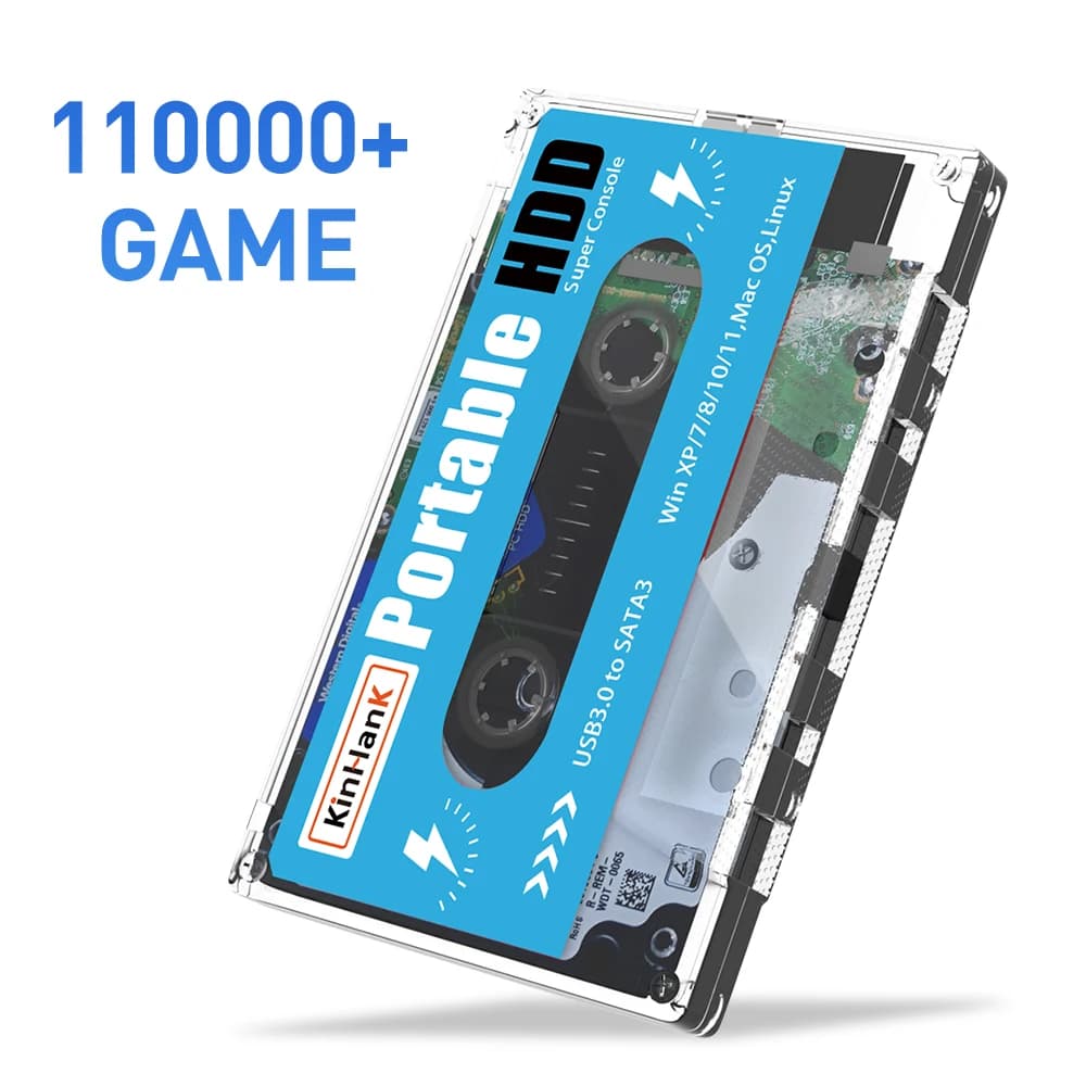 KINHANK-Super Console X Gaming, HDD, Batocera 35, 100000, Jeux rétro pour PS3, PS2, WII, Wprospects 