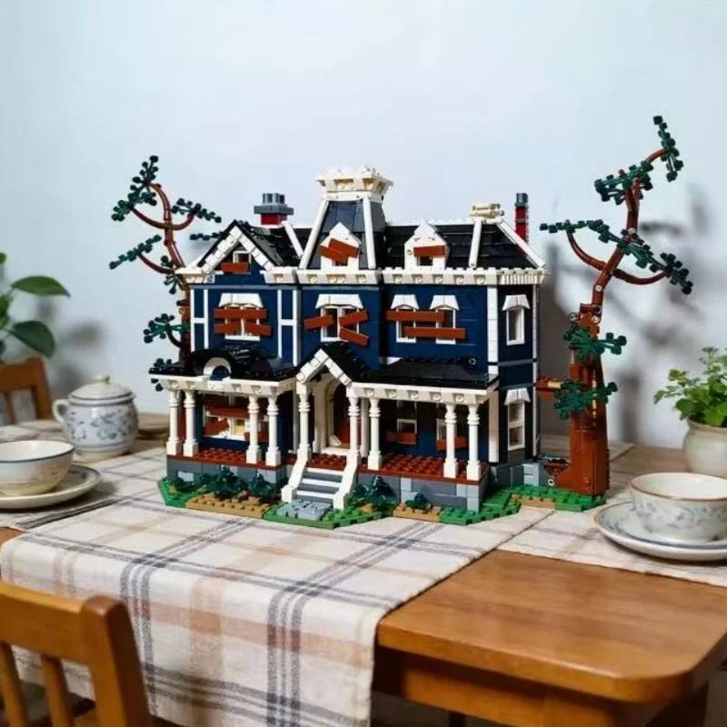 En stock, 2593 pièces, modèle classique, ensemble de blocs de construction de la maison Strange, jou