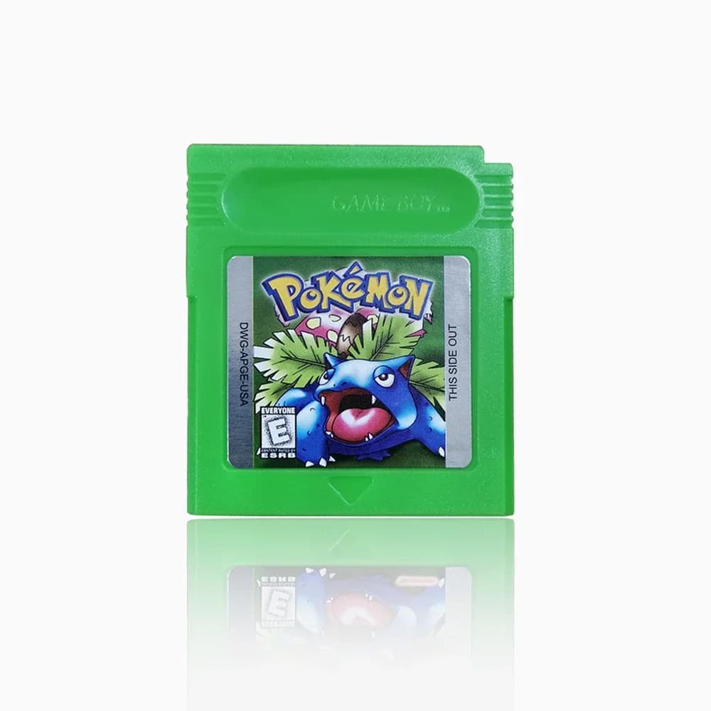 Cartouche de console de jeu vidéo Pokemon 16 bits, série de cartes de jeu GBC, bleu, cristal, doré, 