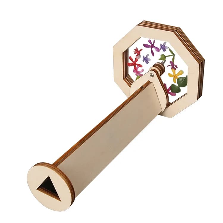 Kit de kaléidoscope en bois à faire soi-même, jouet éducatif pour expériences scientifiques, artisan