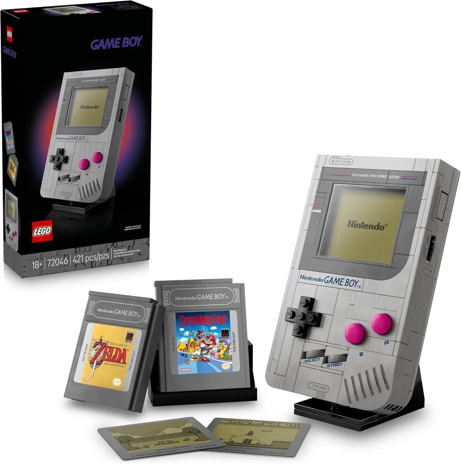 LEGO 72046 Super Mario Game Boys, ensemble de blocs de construction rétro à assembler, modèle de jou