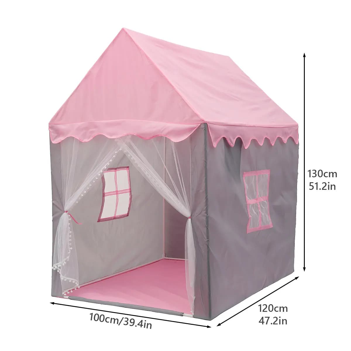 Tente de jeu pour enfants, maison de château de princesse, maison de jeu intérieure et extérieure, j