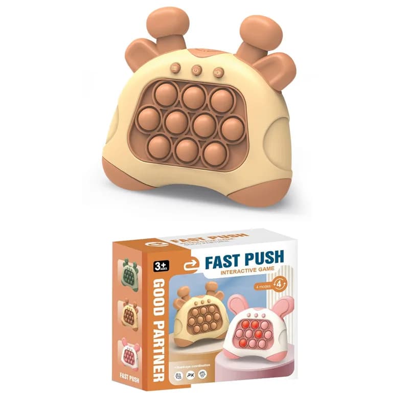 Pop it Machine de jeu à poussée rapide Fidget jeux pour enfants jouets jouets sensoriels jeu portabl