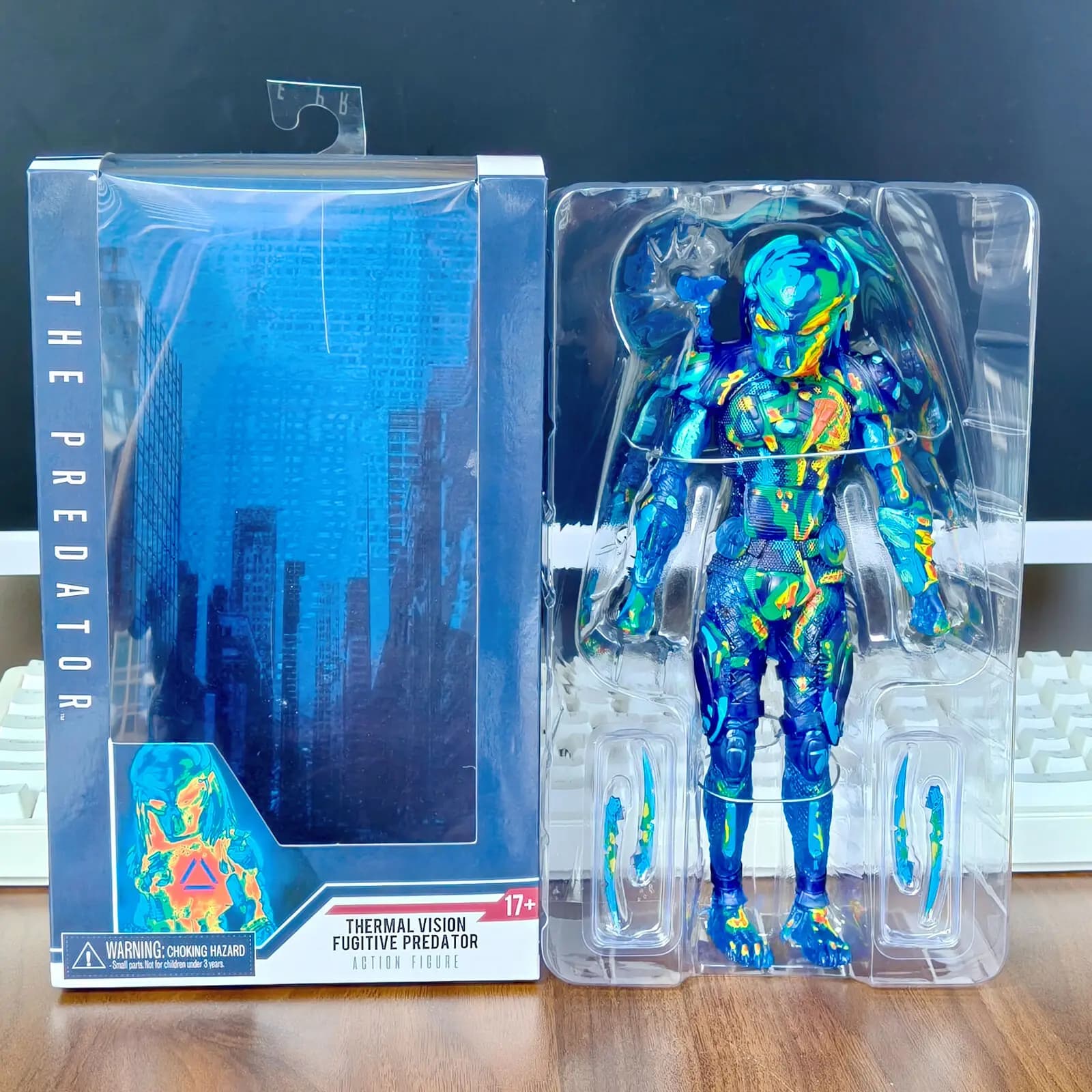 Figurine fugitive du prédateur, Vision thermique, fugitif contre les extraterrestres, modèle d'actio