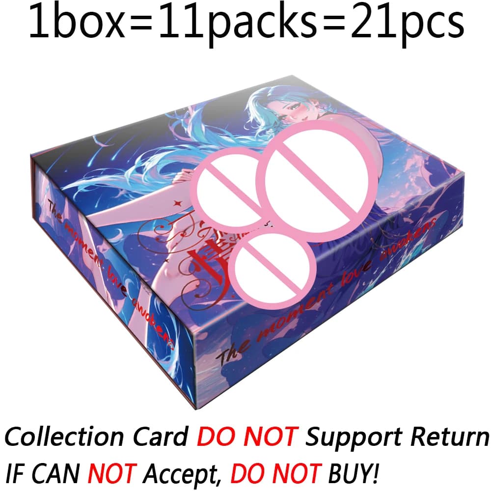 The Moment Love Awakens Goddess Story Collection Card, Carte HD de jeu d'anime populaire et attrayan