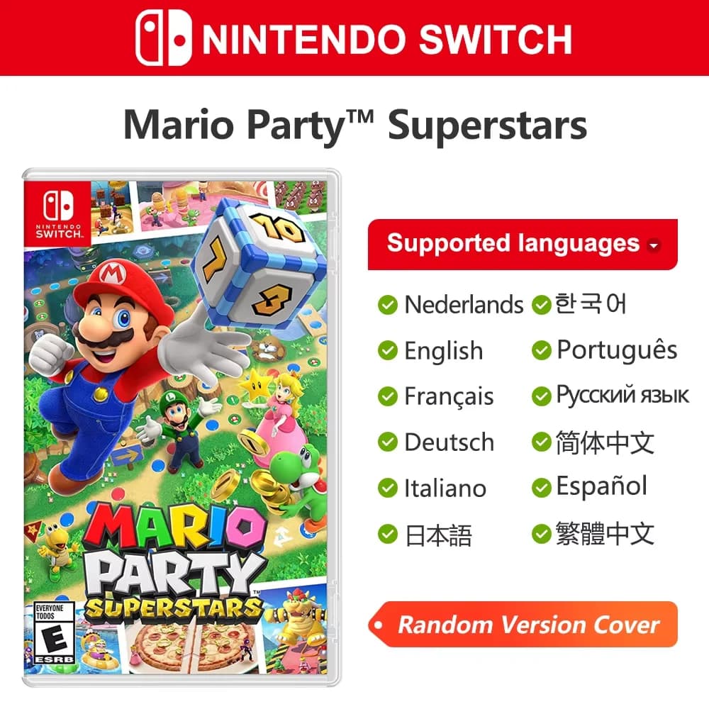 Mario Party Superstars Jeu Switch Nintendo Switch Game Deals, 100% officiel, carte de jeu fongique o