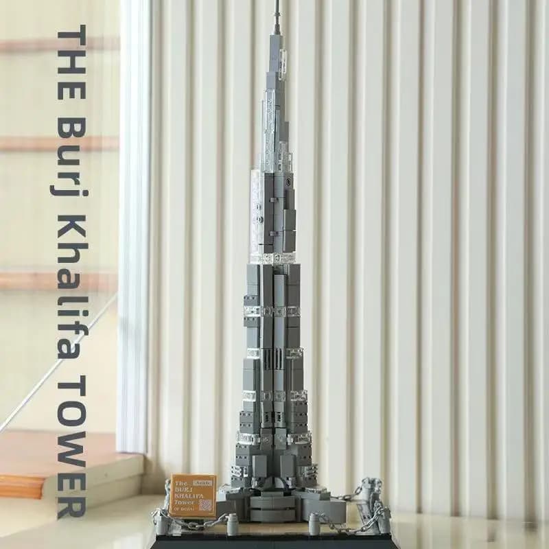 Ensemble de construction de puzzle Burj Khalifa de Dubaï, édition collector, scène de rue urbaine, W