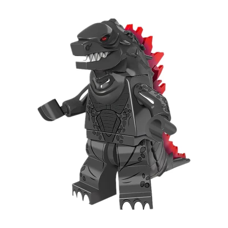 Série de films animés : Grand dinosaure monstre, blocs de construction, figurines d'action miniature