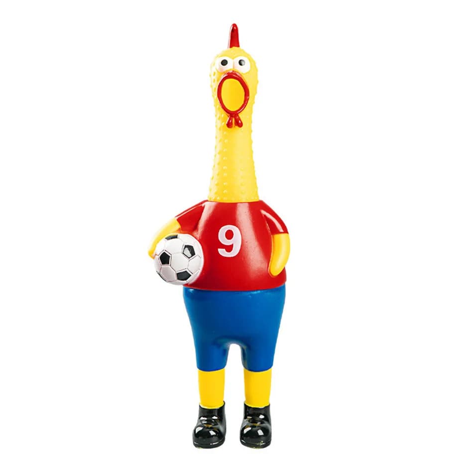 Jouet à presser Poulet qui crie, Outil de cheering pour match de football, Accessoire de jeu de team