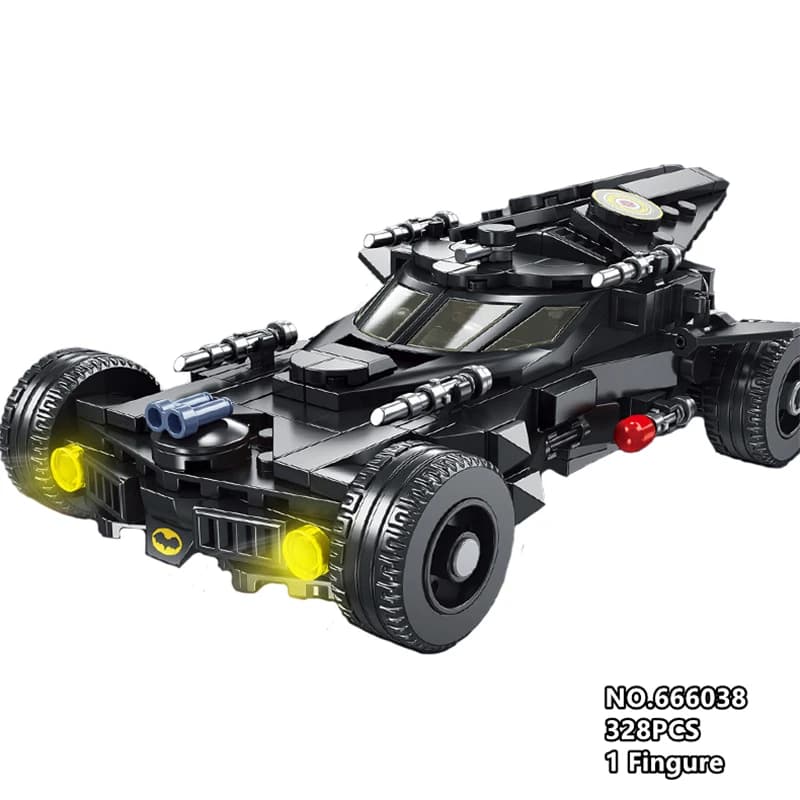 Blocs de construction de modèle de voiture Batmobile, film chauve-souris, Chariot de super-héros, vé
