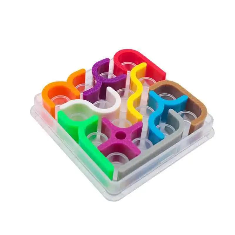 Puzzle créatif Crazy Curves, matrice de lignes géométriques, défis d'intelligence, réflexion logique