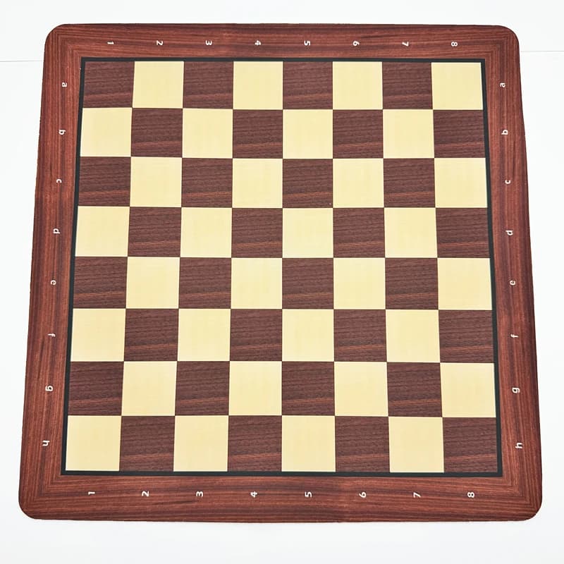Grand échiquier 48 cm/18,9 pouces, spécialement conçu pour les compétitions, échiquier en caoutchouc