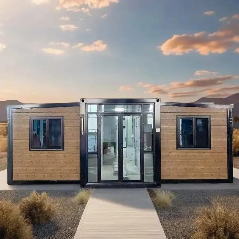 Maison conteneur de 20 pieds, petite maison Mobile Portable pour famille d'accueil, maison conteneur