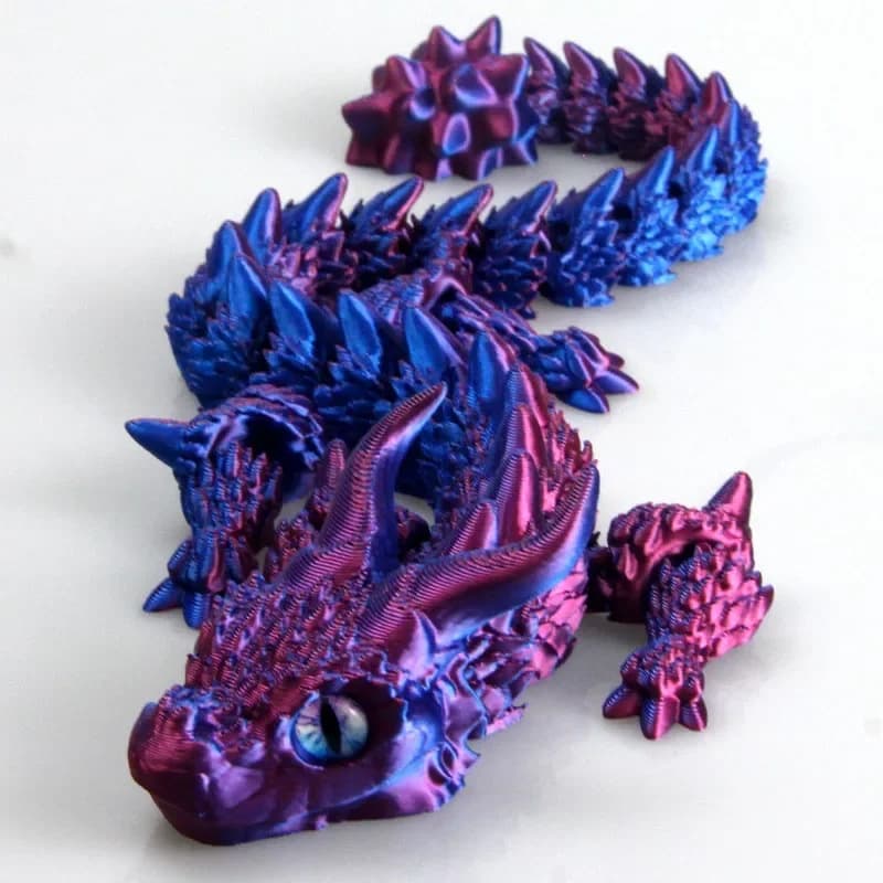 Dragon magique imprimé en 3D, jouet à articulation mobile, rotatif, articulé, ornement de bureau, jo