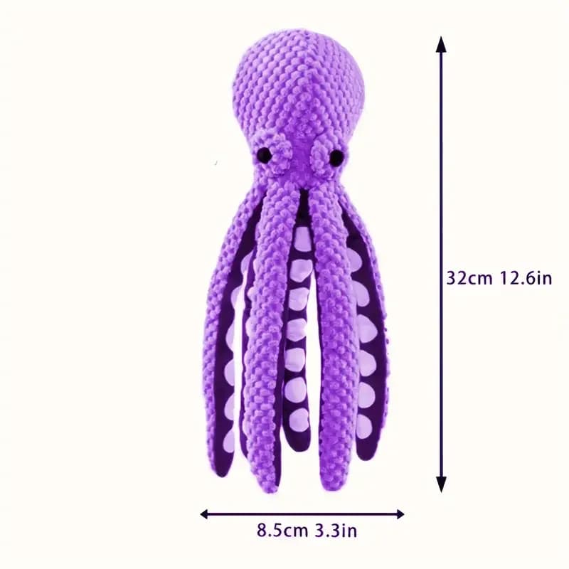 Jouet poulpe en peluche pour chien, son interactif, anti-démolition, maison, grand et petit chien, c