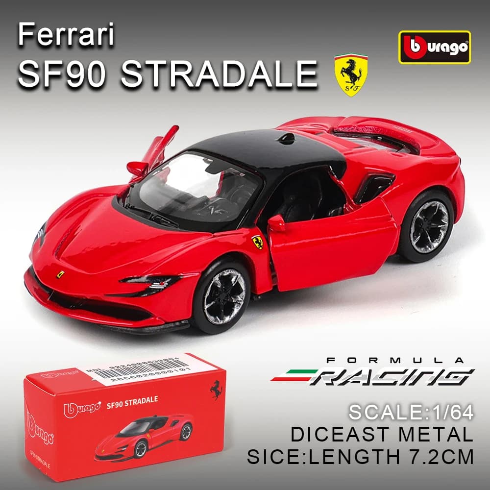 Bburago 1: 64 série Ferrari choix multiples SP3 812 ENZO F40 F12TDF SF90 458 modèle de voiture moulé