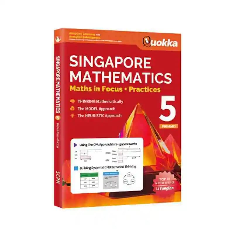 Manuel de mathématiques de singapour, niveaux de l'école primaire 1/2/3/4/5/6, exercice d'apprentiss