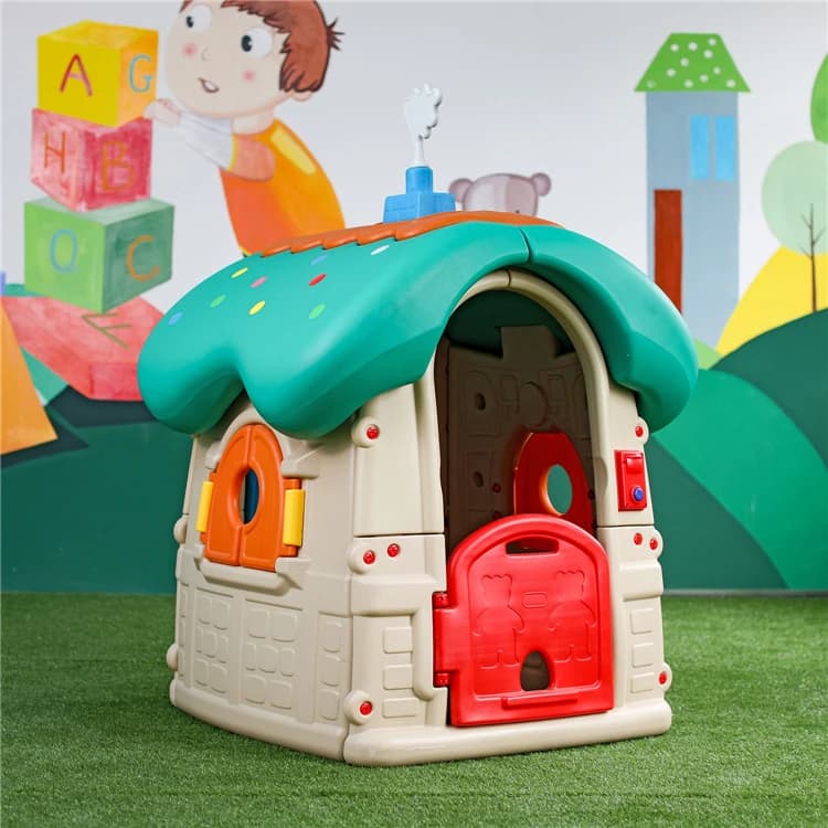 Maisonnette de jeu en plastique PE pour enfants, pour l'intérieur et l'extérieur, de haute qualité, 