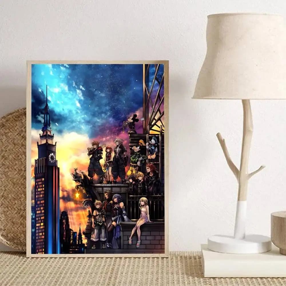 Affiches de jeu Anime K-KingdomS H-Hearts, impression HD, décoration murale Vintage pour la maison, 