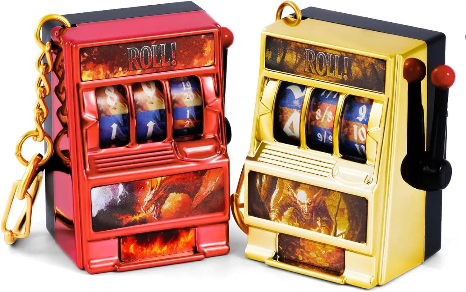 Jeu de dés DND, mini machine à sous pour le jeu de rôle Donjons et Dragons, dés en plastique uniques