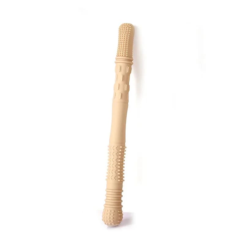 Jouet sûr à croquer pour bébé, paille molaire en Silicone, anneau de dentition pour enfants, poignée
