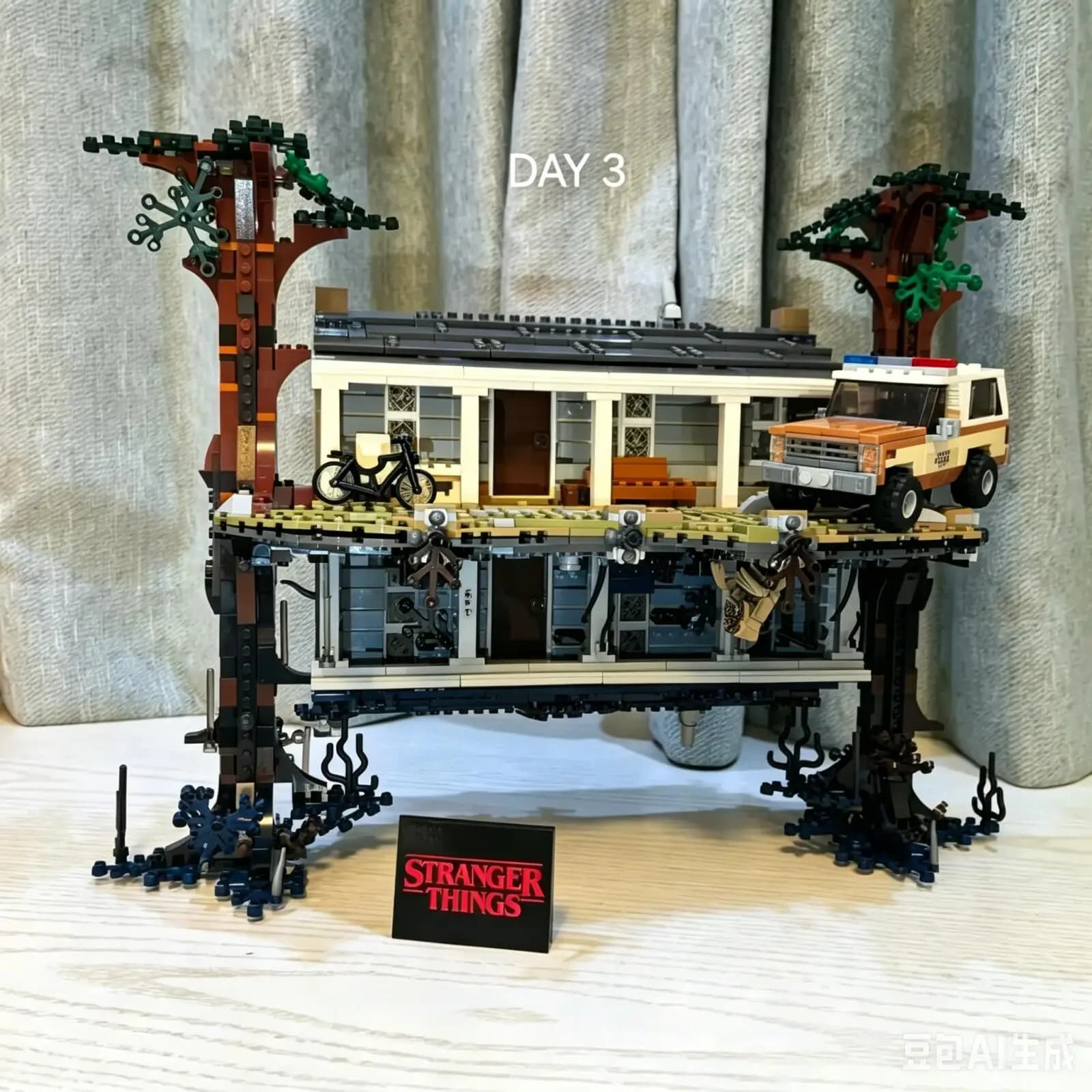 Nouveauté 2026 : Blocs de construction populaires 2499 pièces - Modèle puzzle Stranger Things The Up