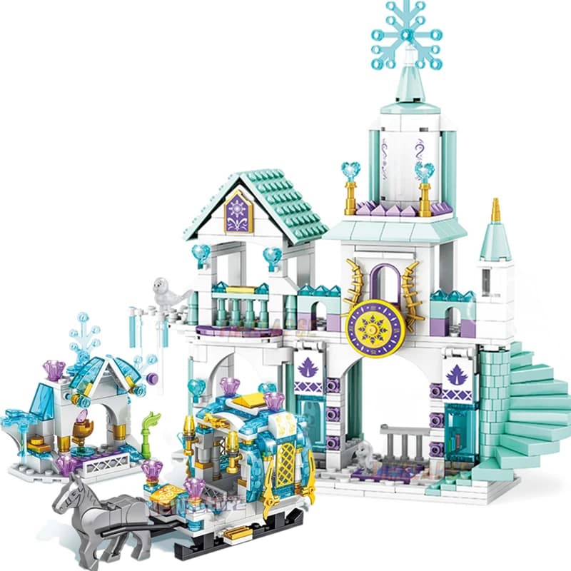Bricolage filles châteaux maison chariots blocs de construction Kits briques modèle classique enfant