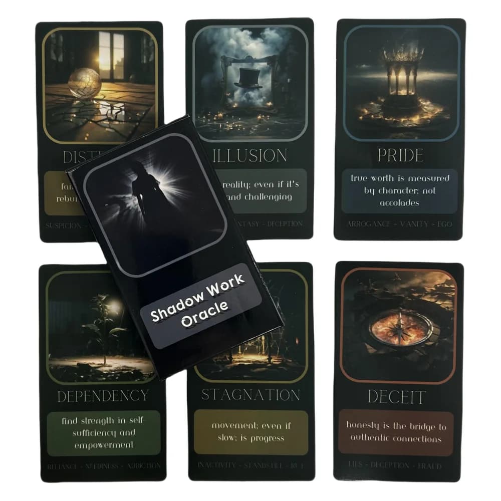 Cartes Oracle Shadow Work, jeu de divination, édition anglaise, jeu de cartes de tarot pour les fête