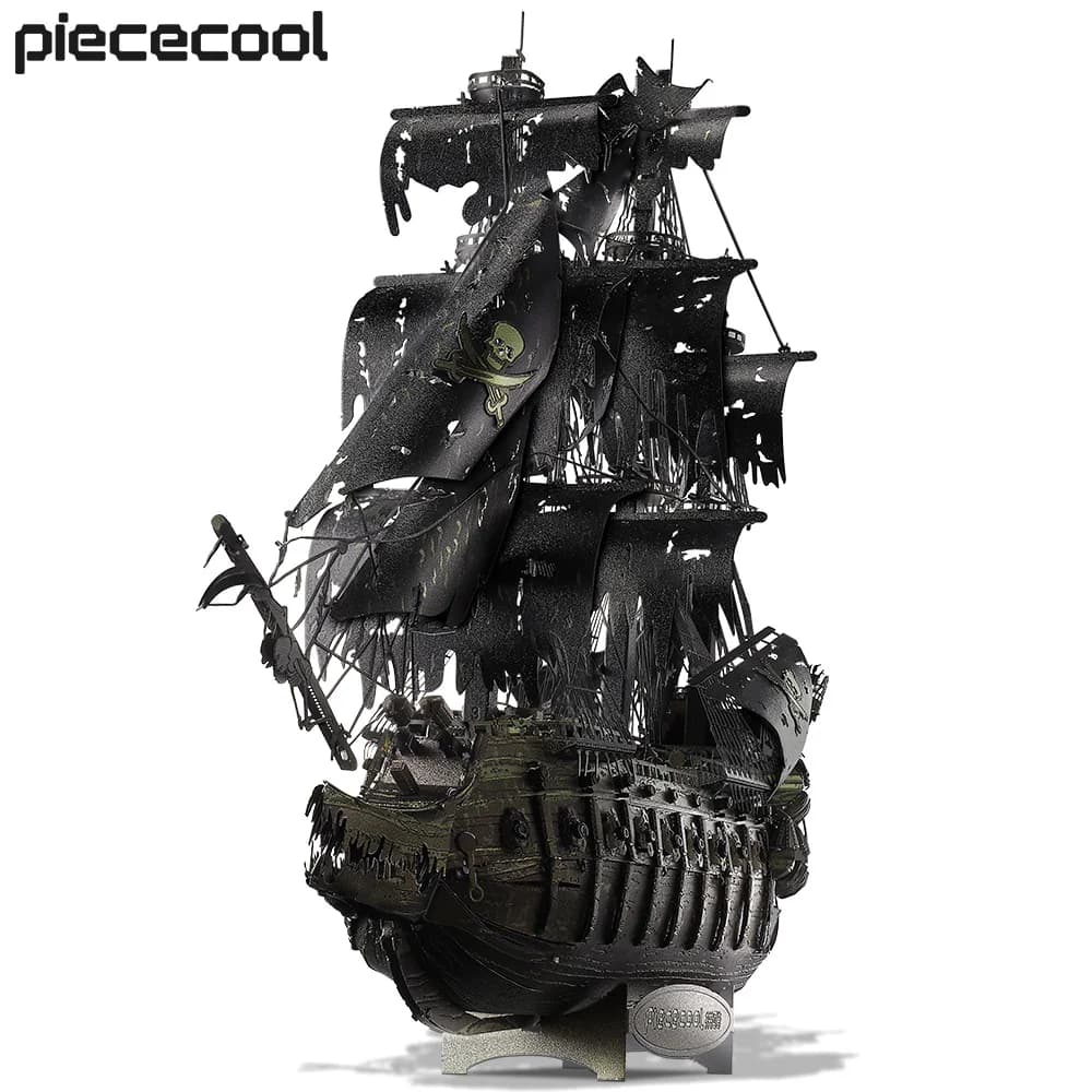 Piececool 3D Puzzle en métal le néerlandais volant modèle blocs de construction bateau Pirate Puzzle
