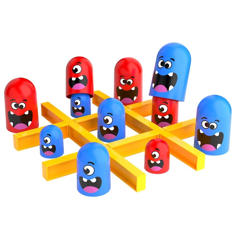 Jeu de société Tic-Tac-Toe Matryoshka amusant, Grand mange Petit, en plastique ABS, jouet éducatif i